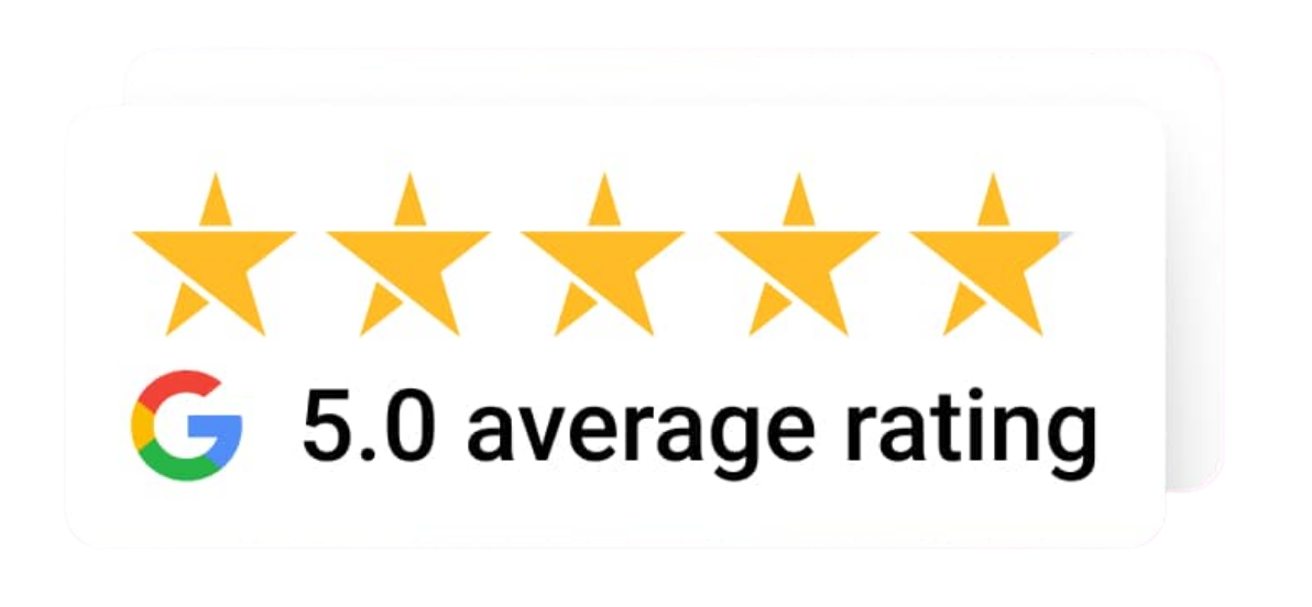 Google 5.0 Average Rating